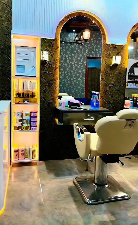 Bridal styling area at HS Makeover Studio